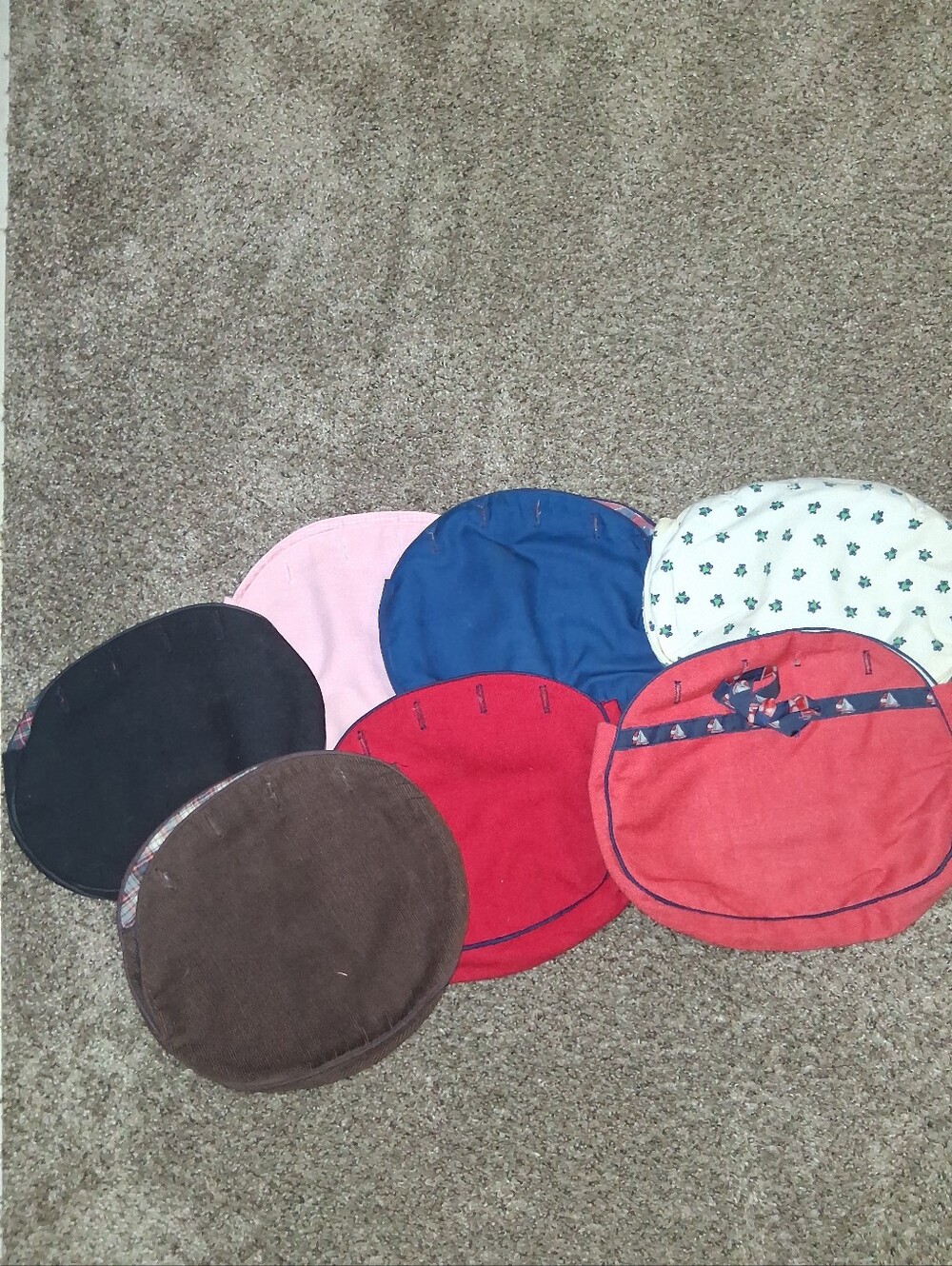 VINTAGE Women's 7 Interchangeable Clutch Purse with Wooden Handle - Picture 14 of 16